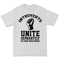 Dove Grey introverts unite Premium Tee - linhVisuals