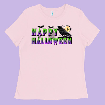 Happy Halloween Ladies Tee Designed By Bundleandbundleshop