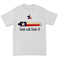 Dove Grey come and take it   texas flag essential Premium Tee - linhVisuals