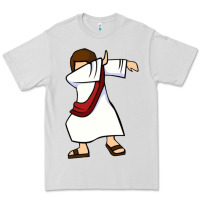 Dove Grey dabbing jesus christian dab dance Premium Tee - linhVisuals
