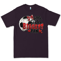 Plum little sister biggest fan soccer Premium Tee - FaDigitalArtStudio