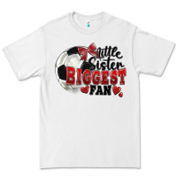 Little Sister Biggest Fan Soccer Premium Tee | Teevron
