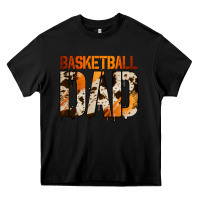 Black no background basketball dad Heavy Core Tee - Jasminsmagicworld