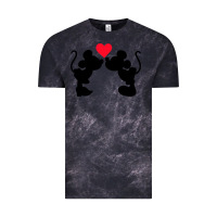 Cloud Black Minnie Mouse Vintage Tee - CowhideDigitalArt