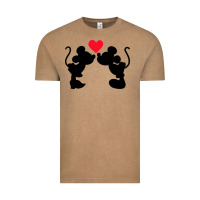 Vintage Coffee Minnie Mouse Vintage Tee - CowhideDigitalArt