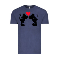 Vintage Denim Minnie Mouse Vintage Tee - CowhideDigitalArt