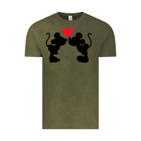 Vintage Olive Minnie Mouse Vintage Tee - CowhideDigitalArt