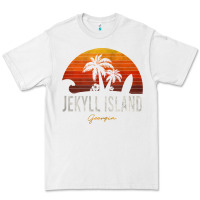 White jekyll island beach georgia ga palms vacation surf sundown tank top Premium Tee - linhVisuals