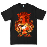 Black set your heart ablaze Premium Tee - linhVisuals