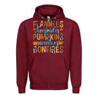 Burgundy Flannels hayrides Zipper Hoodie - RanaPortraitStore