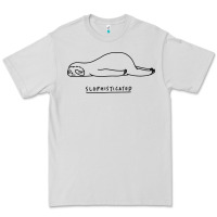 Dove Grey Funny Animal Sloth SLOPHISTICATED Premium Tee - linhVisuals