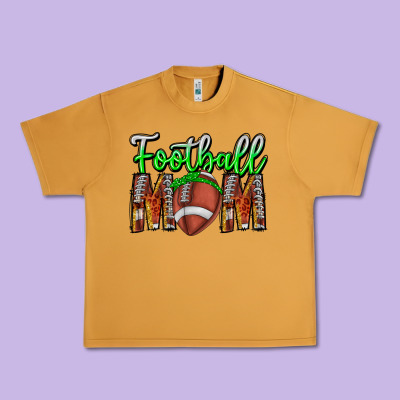 Football Mom Urban Heavy Tee Designed By Cowhidedigitalart