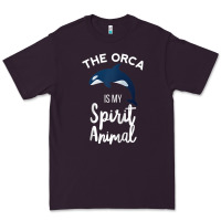 Plum orca spirit animal killer whale ocean sea marine funny water raglan ba Premium Tee - linhVisuals