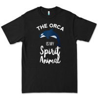 Black orca spirit animal killer whale ocean sea marine funny water raglan ba Premium Tee - linhVisuals