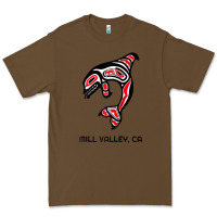 Cacao mill valley, california native american orca killer whale raglan baseb Premium Tee - linhVisuals