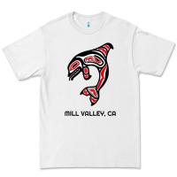 White mill valley, california native american orca killer whale raglan baseb Premium Tee - linhVisuals