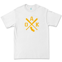 White retro oakland baseball emblem vintage oak premium Premium Tee - linhVisuals