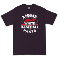 Moms Against White Baseball Pants Sport Lover Mothers Day Premium Tee | Teevron