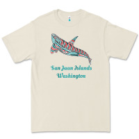 Bone san juan islands upward orca killer whale native american raglan baseb Premium Tee - linhVisuals