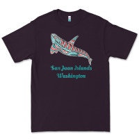 Plum san juan islands upward orca killer whale native american raglan baseb Premium Tee - linhVisuals