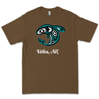 Cacao sitka alaska native american tribal orca killer whale raglan baseball Premium Tee - linhVisuals