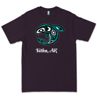Plum sitka alaska native american tribal orca killer whale raglan baseball Premium Tee - linhVisuals