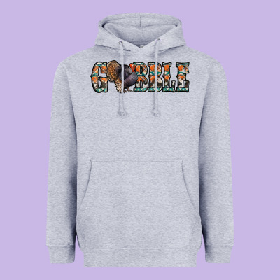 Gobble Thanksgiving Turkey Heavyweight Hoodie Designed By Jasminsmagicworld
