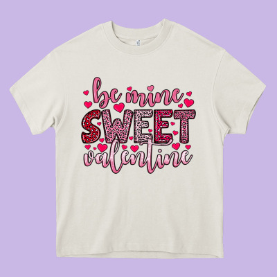 Be Mine Sweet Valentine Heavy Core Tee Designed By Oliviacreatesart
