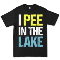 Black i pee in the lake funny summer vacation t shirt Premium Tee - linhVisuals