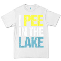 White i pee in the lake funny summer vacation t shirt Premium Tee - linhVisuals