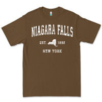 Cacao niagara falls new york ny vintage athletic sports design t shirt Premium Tee - linhVisuals