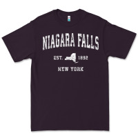 Niagara Falls New York Ny Vintage Athletic Sports Design T Shirt Premium Tee | Teevron