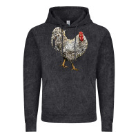 Vintage Black dominique rooster Vintage Hoodie - LillyAllenDesigns