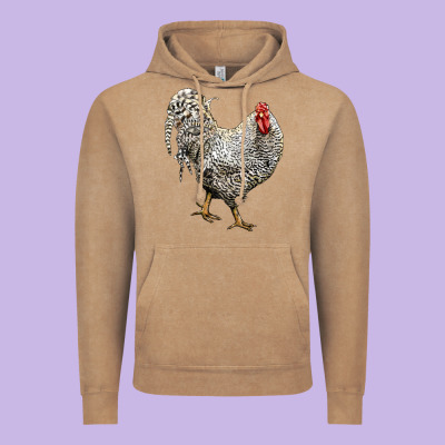 Dominique Rooster Vintage Hoodie Designed By Lillyallendesigns
