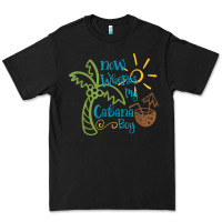 Black now where's my cabana boy, beach palm tree coconut t shirt Premium Tee - linhVisuals
