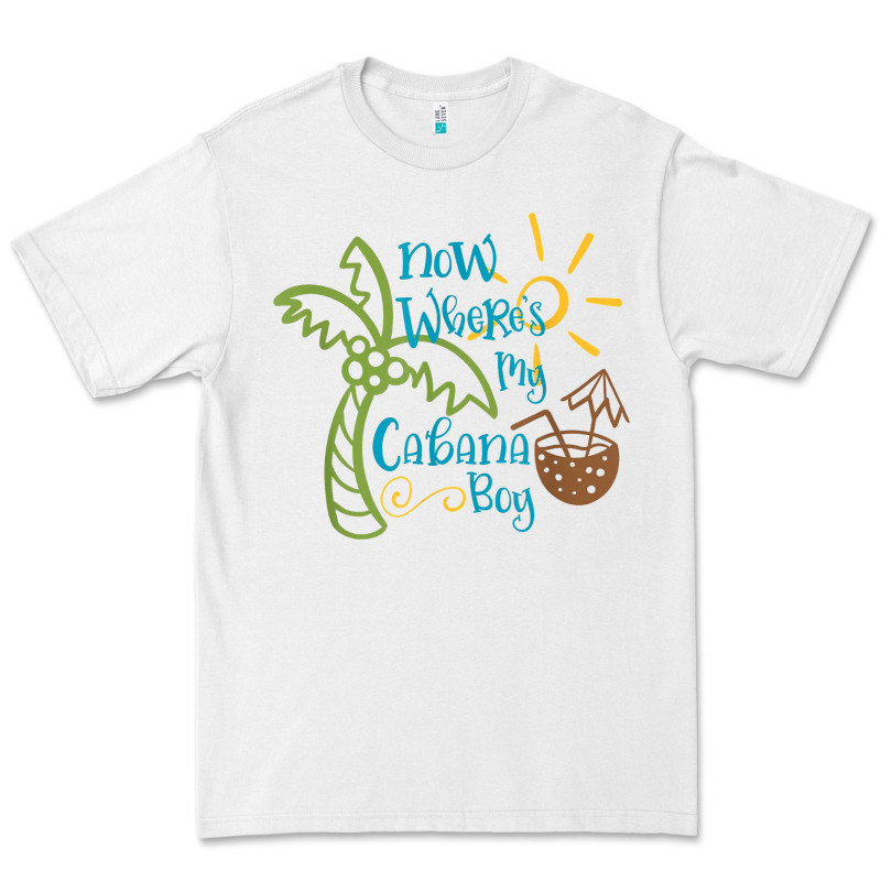Now Where's My Cabana Boy, Beach Palm Tree Coconut T Shirt Premium Tee by linhVisuals | Teevron