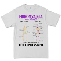 Dove Grey fibromyalgia awareness do not judge what you dont understand Premium Tee - linhVisuals