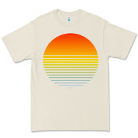 Bone retro sunset Premium Tee - linhVisuals