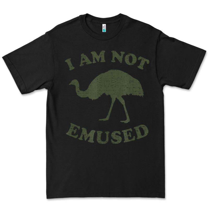 Funny Not Emu Sed Emu   Not Amused Ostrich Bird Premium Tee by linhVisuals | Teevron
