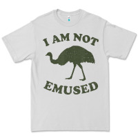 Dove Grey funny not emu sed emu   not amused ostrich bird Premium Tee - linhVisuals