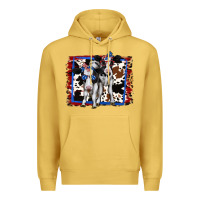 Antique Gold 4th of July Cows Holstein Cows Premium Hoodie - Jasminsmagicworld