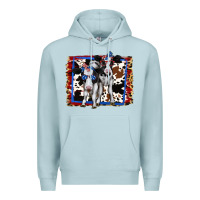 Blue Mist 4th of July Cows Holstein Cows Premium Hoodie - Jasminsmagicworld