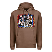 Chestnut 4th of July Cows Holstein Cows Premium Hoodie - Jasminsmagicworld