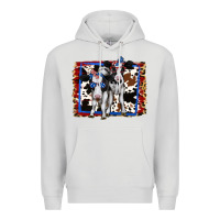 Dove Grey 4th of July Cows Holstein Cows Premium Hoodie - Jasminsmagicworld