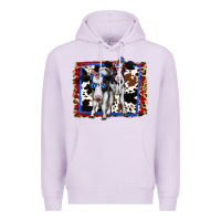 Lilac 4th of July Cows Holstein Cows Premium Hoodie - Jasminsmagicworld