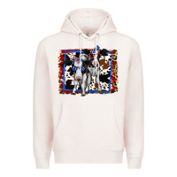 Pale Pink 4th of July Cows Holstein Cows Premium Hoodie - Jasminsmagicworld