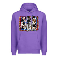 Purple 4th of July Cows Holstein Cows Premium Hoodie - Jasminsmagicworld