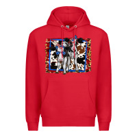 Red 4th of July Cows Holstein Cows Premium Hoodie - Jasminsmagicworld