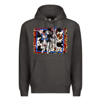Smoke 4th of July Cows Holstein Cows Premium Hoodie - Jasminsmagicworld