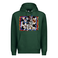 Sports Green 4th of July Cows Holstein Cows Premium Hoodie - Jasminsmagicworld